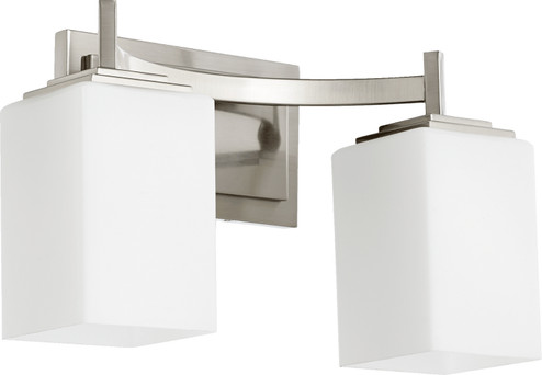 Delta Two Light Vanity in Satin Nickel (19|5084265) Delta Two Light Vanity in Satin Nickel (19|5084265)