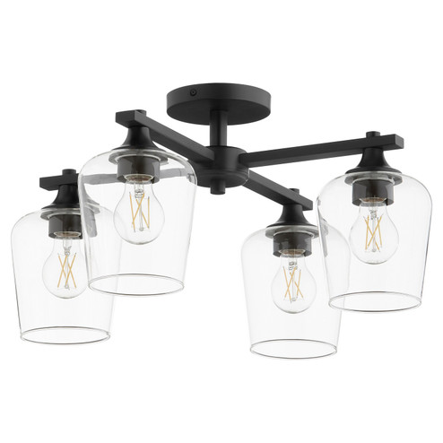 Veno Four Light Ceiling Mount in Matte Black (19|358459)