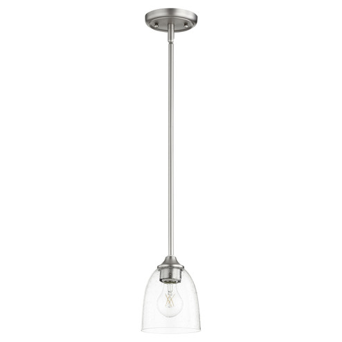 Jardin One Light Pendant in Satin Nickel|Clear Seeded (19|3127265)