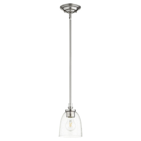 Rossington One Light Pendant in Satin Nickel w/ Clear/Seeded (19|3122265)