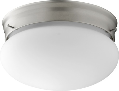 3023 Opal Mushrooms Two Light Ceiling Mount in Satin Nickel|Satin Opal (19|3023865)
