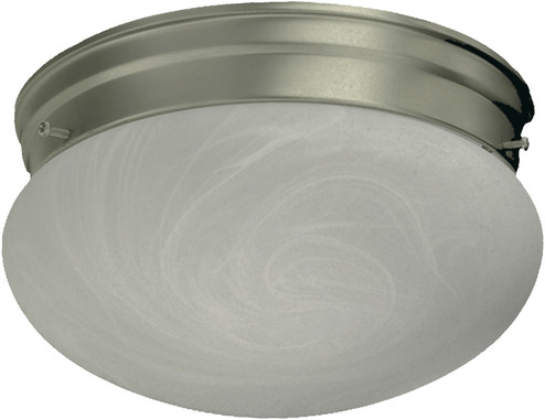 3021 Faux Alabaster Mushrooms Two Light Ceiling Mount in Satin Nickel (19|3021865)