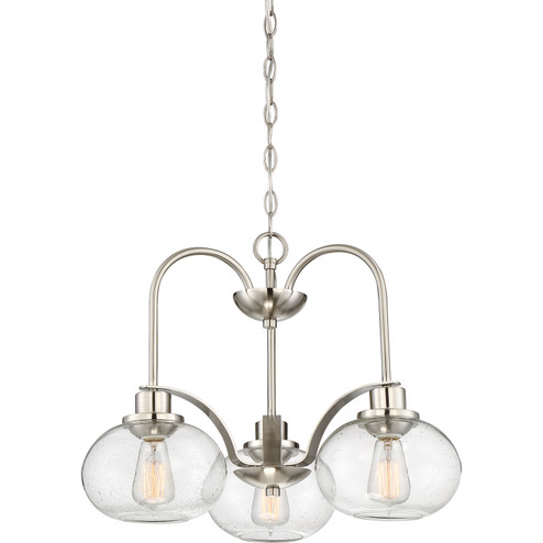 Trilogy Three Light Chandelier in Brushed Nickel (10|TRG5103BN)