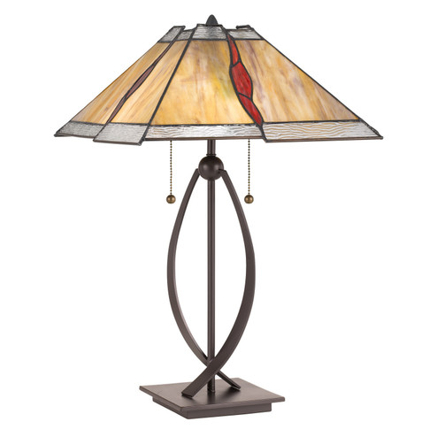 Cavern Two Light Table Lamp in Western Bronze (10|TF3337TWT)