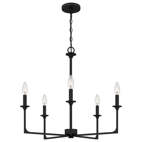 Prescott Five Light Chandelier in Matte Black (10|PRC5026MBK)