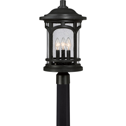 Marblehead Three Light Outdoor Post Lantern in Mystic Black (10|MBH9011K)
