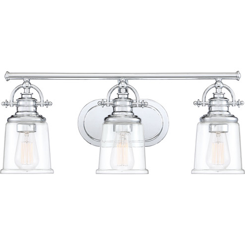 Grant Three Light Bath Fixture in Polished Chrome (10|GRT8603C)