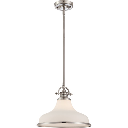 Grant One Light Pendant in Brushed Nickel (10|GRT2814BN)