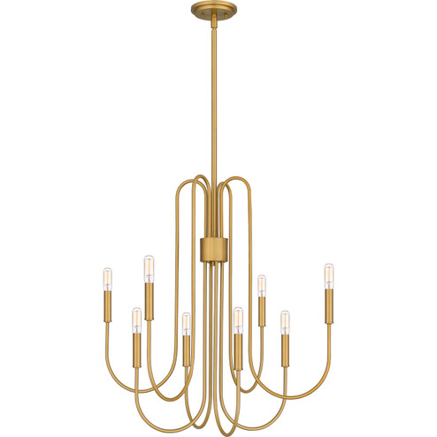 Cabry Eight Light Chandelier in Brushed Weathered Brass (10|CBR5028BWS)