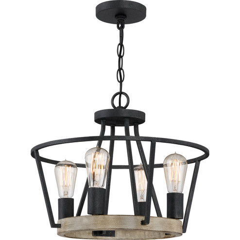 Brockton Four Light Pendant in Grey Ash (10|BRT2817GK)