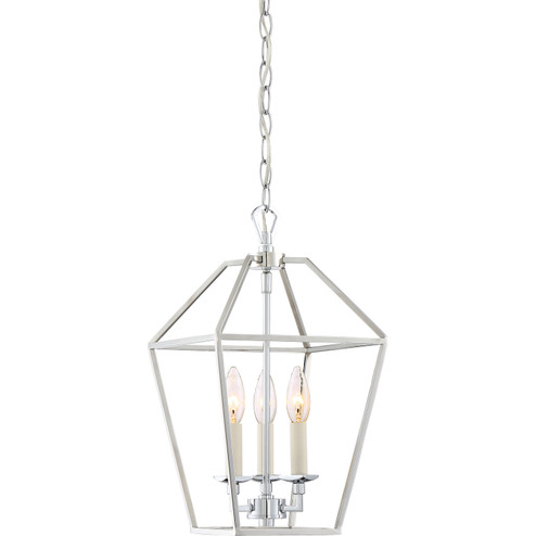 Aviary Three Light Foyer Pendant in Polished Nickel (10|AVY5203PK)