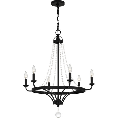 Adelaide Six Light Chandelier in Matte Black (10|ADL5026MBK)