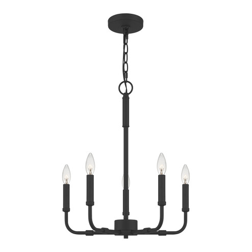 Abner Five Light Chandelier in Matte Black (10|ABR5018MBK)