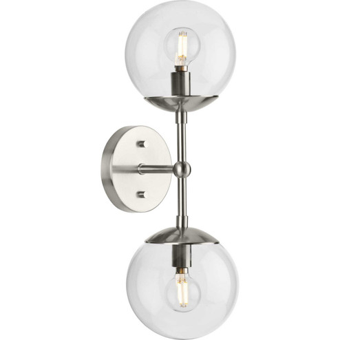 Atwell Two Light Wall Sconce in Brushed Nickel (54|P710114009)