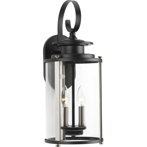 Squire Two Light Wall Lantern in Black (54|P560037031)