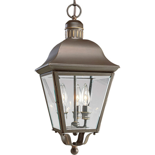 Andover Three Light Hanging Lantern in Antique Bronze (54|P558720)