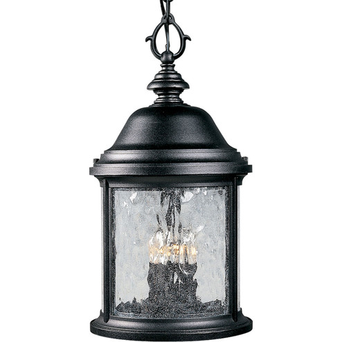 Ashmore Three Light Hanging Lantern in Textured Black (54|P555031)