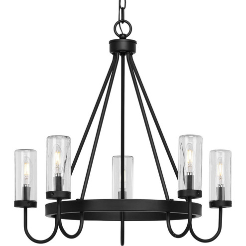 Swansea Five Light Outdoor Chandelier in Matte Black (54|P55013031M)