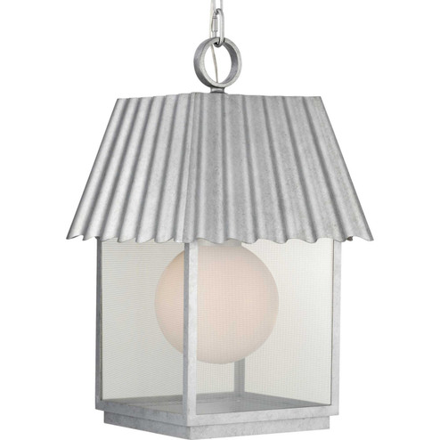 Point Dume-Hook Pond One Light Outdoor Hanging Lantern in Galvanized (54|P550117141)