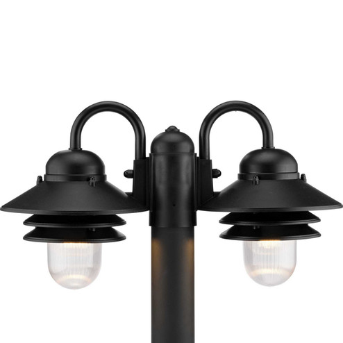 Newport Two Light Post Lantern in Textured Black (54|P549331)
