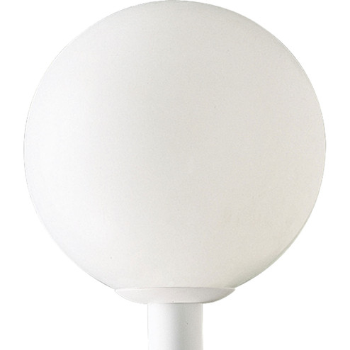 Globe One Light Post Lantern in White (54|P543660)