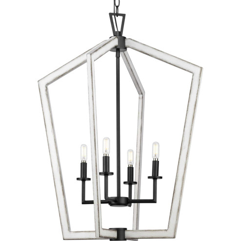 Galloway Four Light Foyer Pendant in Matte Black (54|P50037831M)