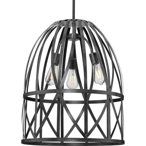 Chastain Three Light Pendant in Cerused Black Oak (54|P500344187)