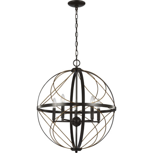 Brandywine Five Light Pendant in Antique Bronze (54|P500287020)