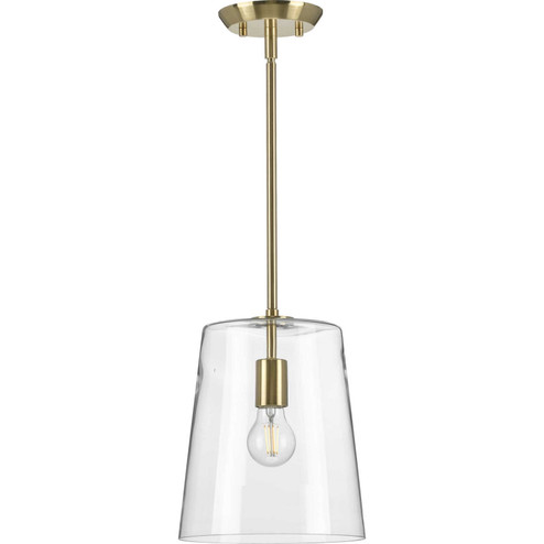 Clarion One Light Pendant in Satin Brass (54|P500241012)
