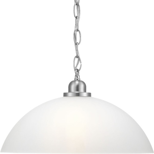 Classic Dome Pendant One Light Pendant in Brushed Nickel (54|P500149009)