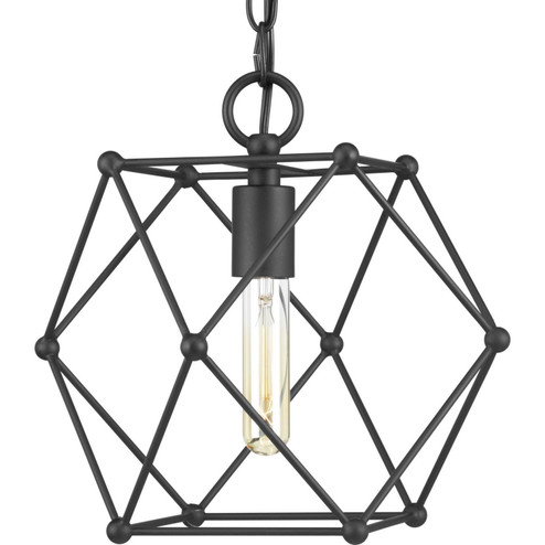 Spatial One Light Mini Pendant in Black (54|P500082031)