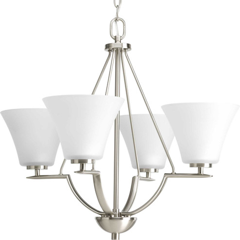 Bravo Four Light Chandelier in Brushed Nickel (54|P462209) Bravo Four Light Chandelier in Brushed Nickel (54|P462209)