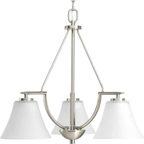Bravo Three Light Chandelier in Brushed Nickel (54|P462109) Bravo Three Light Chandelier in Brushed Nickel (54|P462109)