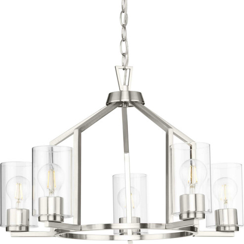 Goodwin Five Light Chandelier in Brushed Nickel (54|P400316009)
