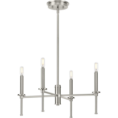 Elara Four Light Chandelier in Brushed Nickel (54|P400293009)