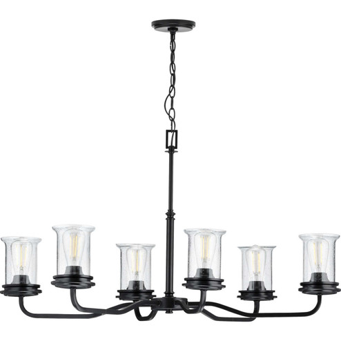 Winslett Six Light Chandelier in Black (54|P400207031)