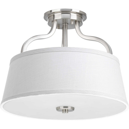 Arden Two Light Semi-Flush Mount in Brushed Nickel (54|P372009)
