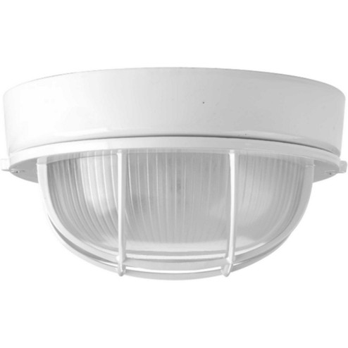 Bulkheads One Light Flush Mount in White (54|P370930)
