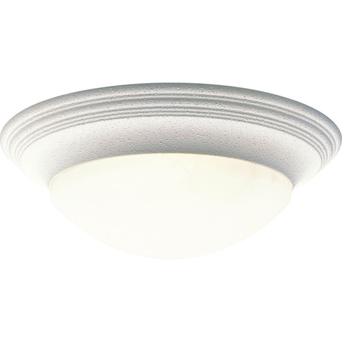 Alabaster Glass Three Light Flush Mount in White (54|P369730)