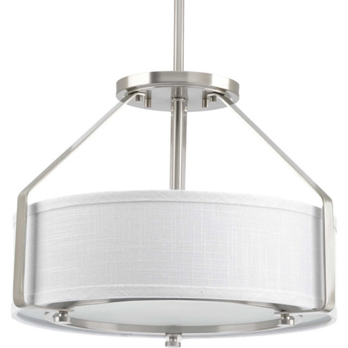 Ratio Three Light Semi-Flush Mount in Brushed Nickel (54|P360409)