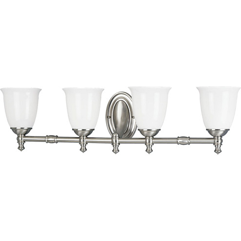Victorian Four Light Bath in Brushed Nickel (54|P304109)