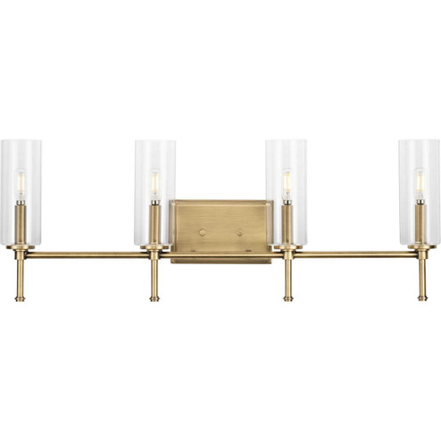 Elara Four Light Bath Vanity in Vintage Brass (54|P300359163)