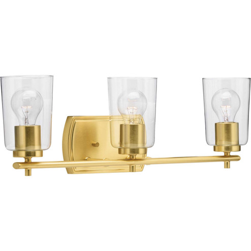 Adley Three Light Bath & Vanity in Satin Brass (54|P300156012)