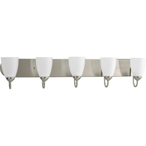 Gather Five Light Bath in Brushed Nickel (54|P271309)