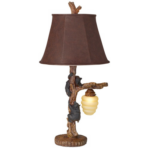 Honey Bear Table Lamp in Multi-wood brown (24|H6364)