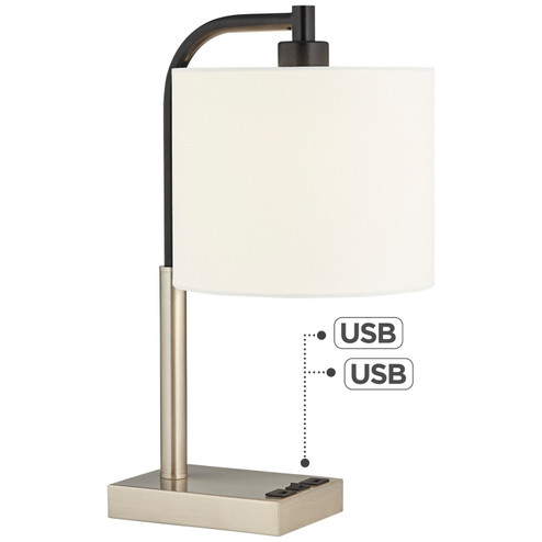 Elton Table Lamp in Brushed Nickel/Brushed Steel (24|902C0)