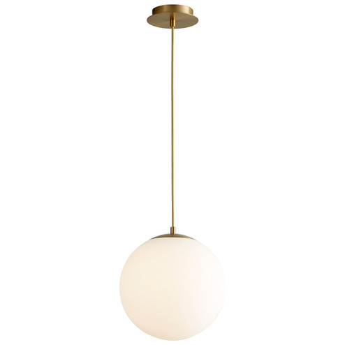 Luna LED Pendant in Aged Brass (440|367340)