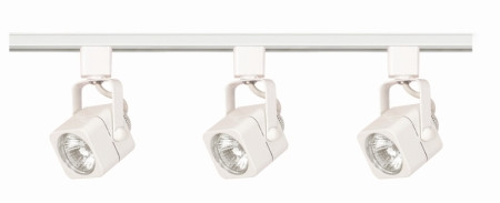 Track Lighting Kits White Three Light Track Kit in White (72|TK345)