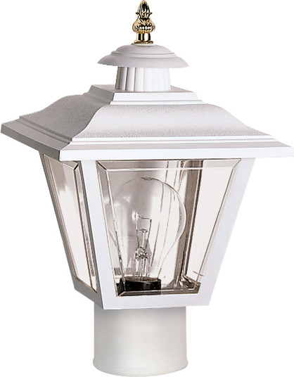 One Light Post Lantern in White (72|SF77899)