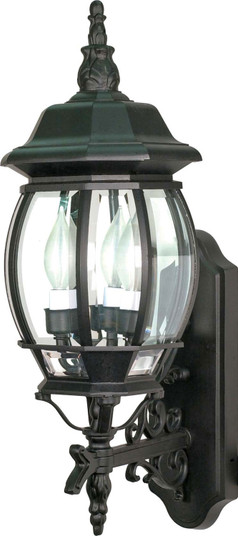 Central Park Three Light Outdoor Wall Lantern in Textured Black (72|60890)
